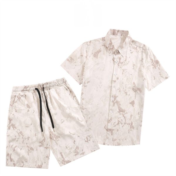 Mens Designer Chemises Mode Shorts Beachwear Hawaii Floral Print Casual Shirt Hommes Slim Fit À Manches Courtes Vêtements De Plage 99