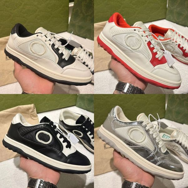 Zapatos de diseñador para hombre Zapatilla de deporte de lujo G Zapato para hombre Mujer Low Casual MAC80 Plate-forme Leather Tennis white r plataforma Sneakers