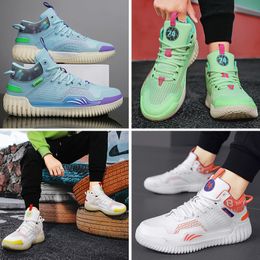 Heren Designer schoenen gaas basketbalschoenen praktische lage top gevechtslaarzen ademende sneakers dames buiten hardloop training schoenen schoenendoos maat 36-45