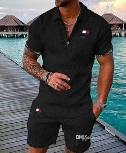 Designer pour hommes courtes survêtements d'été plus taille 3xl luxe à deux pièces marques de printemps imprimées T-shirt à manches en coton