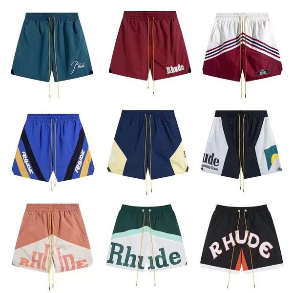 shorts de concepteur masculin shorts de basket-ball RHUDE SHORTS SUMPRIQUE SÉMICHE SEC BESSIONNABLE CORDE CONCUTÉE COFFORM