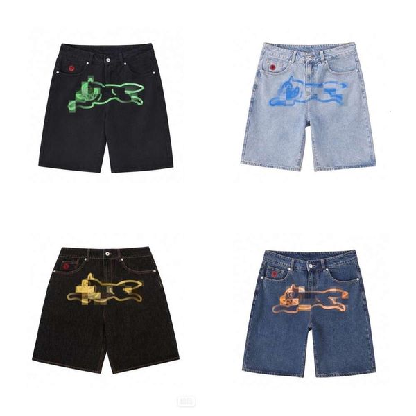 Shorts de créateur masculin jeans pour hommes y2k harajuku denim shorts femmes hip hop punk streetwear été shorts américains shorts américains bbc chiens de crème