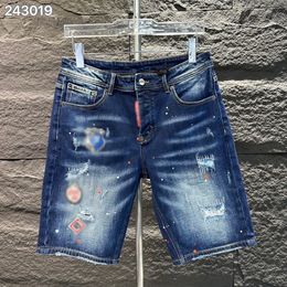 Diseñador de hombres pantanos pantalones cortos de moda jeans cortos hombres de verano Hole Denim Pantalones cortos Mendigo de moda Moldista raspado Estilo de motocicleta