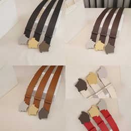 Herenontwerper Gladde riem echte lederen riemen voor vrouwen breedte 4 cm gladde gesp gespierd Casual cowhide tailleband luxe taille gordel mannen 15 kleuren