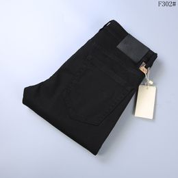 Jeans à jambe droite de créateur pour hommes pour une variété de scénarios Couleur unie Casual Business Combinaison Jean Taille 29-40 Pantalon