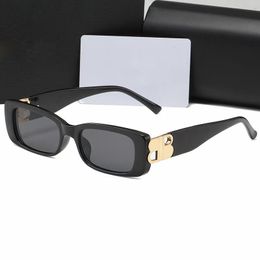 Heren Designer Zonnebril voor mannen Dames Luxe Zonneglazen Man Woman Rechthoek Gepolariseerde klassieke spiegel Zonnebril Lunette de Soleil Frame Tinten Tide Sunglass