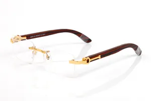 Gafas de sol de diseñador para hombre para mujer Gafas de sol cuadradas sin marco Oro de moda Carti Hombres Mujeres Gafas de sol Sombrilla Anteojos Marco rectangular óptico Anteojos Lunette