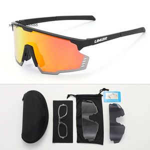 Lunettes de soleil de designer pour hommes LIMAR Sports de plein air Lunettes de cyclisme 3 lentilles polarisées VTT Off Road Protection des yeux Lunettes de soleil