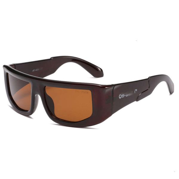 Lunettes de soleil de créateurs pour hommes OffWhites Off Lunettes de soleil pour femmes Grand cadre imprimé Lunettes de soleil pour hommes Lunettes à la mode galvanisées personnalisées