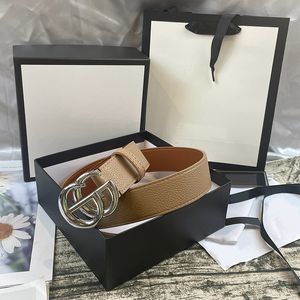 Moda de lujo para hombre Cinturón de diseñador para mujer Cinturones para hombre Carta informal Letra lisa Hebilla Cinturón Ancho 3.8 cm