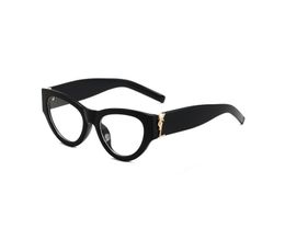 Lunettes de soleil de marque pour hommes Lunettes de soleil pour femmes Marque de luxe 94 Nouvelles lunettes de soleil Lettre S Lunettes de mode Cat-eye rétro crème solaire Lettre y lunettes de soleil à petite monture lentille claire