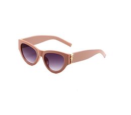 heren designer zonnebrillen dames zonnebrillen Luxe gloednieuwe 94 nieuwe zonnebrillen Letter s Fashion bril Cat-eye retro sunblock Letter y klein frame zonnebril koffie