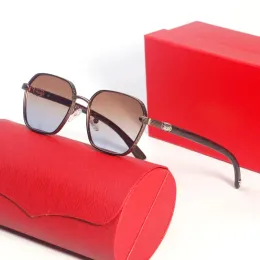 heren designer zonnebril Houten poten dames zonnebril carti bril Rond metalen frame kleurverloop verkrijgbaar in meerdere kleuren maat 46 13 138