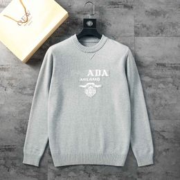 Pull de créateur pour hommes All Over Alphabet Quality Tech Fleece Sweater Imprimer Orton Knit Crew Neck Mens Ladies Alphabet Paris Survêtement