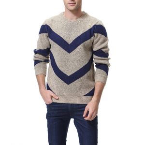 Suéteres para hombre Suéter de diseñador para hombre Otoño Invierno Casual Paneles Cuello redondo Manga larga Jersey de punto Tamaño asiático M-3XL