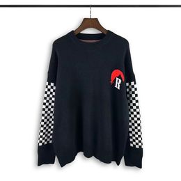 Sweaters de diseñador para hombres Retro Cardigan Cardigan Sweats Men Sweater Bordado Bordado redondo Corbitándose Jumpera47