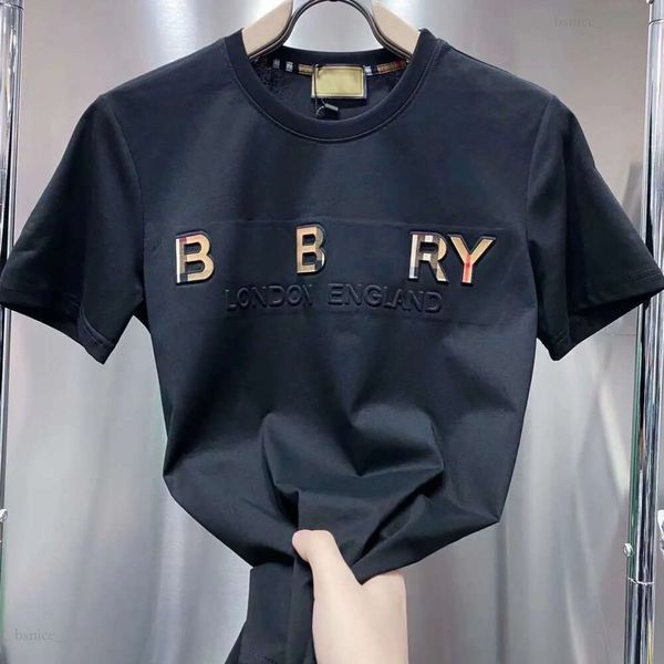 Camiseta de diseñador para hombre Bury2 Cuello para hombre Negro Blanco Marrón Camiseta Mujer Camisas de manga corta Hombres Mujeres Sudadera Impresión de letras en 3D Tamaño de algodón M-5XL 740