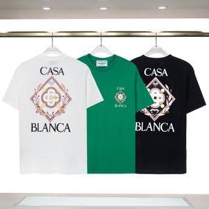 Camiseta de diseñador para hombre Casablanc Man Womens Camisetas con letras Mangas estampadas Camisetas Casablanca Casablanca Hombres Tamas sueltas Us Size S-3xxl