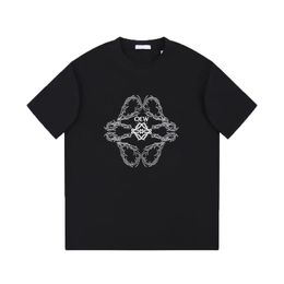 T-shirt de designer pour hommes Vêtements amples décontractés Hommes Femmes Chemises Lettre de mode Imprimer Col rond Noir Blanc T-shirt à manches courtes pour hommes