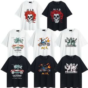 Herenontwerper T -shirt Casual man Dames T -stukken Skull Bamboo met letters Afdrukken Korte mouwen Top verkopen 23SS De nieuwste luxe hiphop shirts