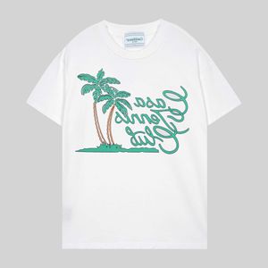Heren Designer t-shirt Casual t-shirts Casablanca Zomer Casablanca Tropisch Fruit Print Korte mouwen T-shirt HCCK