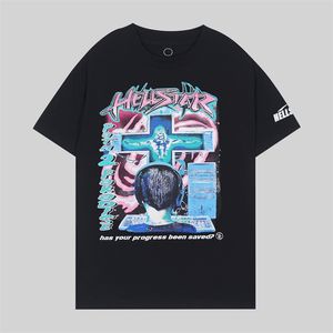 Designer pour hommes T-shirt vêtements Palms Designer Shirts Femmes T-shirts Fashon Spray Paint Graffiti Couple Court Coupés High Street Loose Tide Marque Crew Neck Letterqd14