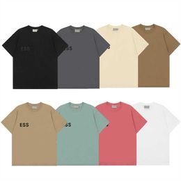 Diseñador THISH Men Mujeres Essenshirts Camiseta de lujo 8 Colors 2024 Nuevas letras Tallas de manga corta Camisetas Tamas de talla más