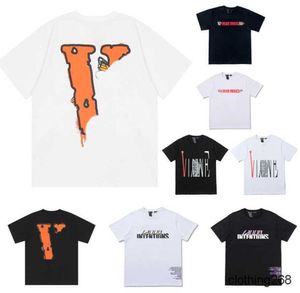 Designer pour hommes T-shirt Amis Letter Imprimé Tees Big V Men Femmes Femmes Courtettes Hip Hop Style Black White Orange T-shirts VLO SIZE S-XL10