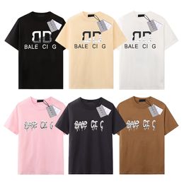 T-shirt de designer pour hommes Marque de luxe Ba T-shirts Hommes Femmes T-shirts à manches courtes T-shirts d'été Causal Hip Hop Streetwear Tops Shorts Vêtements Vêtements Diverses couleurs-11