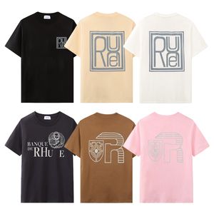 T-shirt de designer pour hommes Marque de luxe Rhu T-shirts Hommes Femmes T-shirts à manches courtes Chemises d'été Hip Hop Streetwear Tops Shorts Vêtements Vêtements Diverses couleurs-12