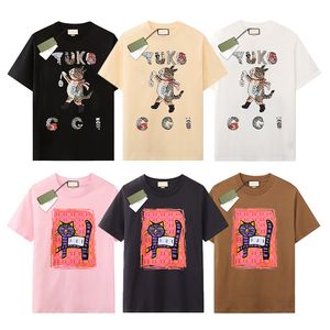 Heren Designer T-shirt Luxe merk T-shirts Heren Dames T-shirts met korte mouwen Zomershirts Hip Hop Streetwear Tops Shorts Kleding Kleding Verschillende kleuren-81