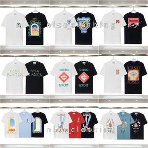 Casablancas Mens Designer T-shirt Luxe T-shirts Fashion T Shirts Mens Dames Short Sleeve Hip Hop Streetwear Tops Clothing Cloths S-3XL