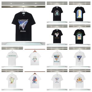 Diseñador para hombre Camiseta Calidad Manga corta Moda Hombres y mujeres Camiseta corta Modelos de pareja Algodón Hombres Hip Hop Ropa Camisa Camiseta L6