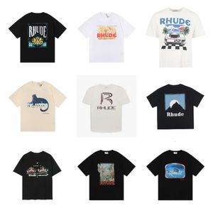 créateur masculin T-shirt rhude tshirt rapide sèche respirant homme femme à manches courtes tshirts de concepteur