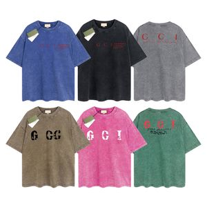 Camiseta de diseño para hombres camisetas Gu de verano marca de lujo vintage retro tees para hombre manga corta hip hop tops calortes ropa de ropa G-76