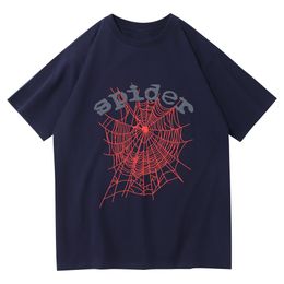Herren-Designer-T-Shirt-Trainingsanzug, besticktes Spinnennetz, klassisch, kurzärmelig, lässig, Studenten, Bergsteigen, atmungsaktiv, Buchstabendruck, Frühling und Sommer