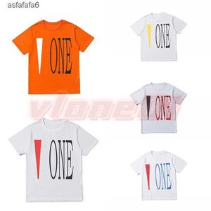 Designer pour hommes T-shirt V Friends Letter Imprimé t-shirts Big Men Femmes Femmes Courtettes Hip Hop Style Black White T-shirts orange Taille S-XL HSQV