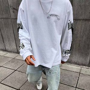 Heren Designer T-shirts Mode T-shirt Mannen Designer Shirt voor Man Luxe Top Hiphop Stijl Lange Mouw Katoen Ademend Letter Tee