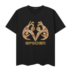 Mens Designer T Shirts For Men Spider Tshirt Cotton Slewe Short Trew Teck Tampón Geométrico Hip Hop Rock TEE gráfico suelto 112