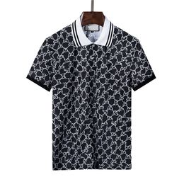 Diseñador para hombre Camisetas polo Impreso Moda hombre Camiseta Algodón de calidad superior Camisetas casuales Manga corta Luxe letras polo camisa M-XXXL 004