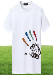 Mens créateurs t-shirts Slim Fit Summer Summer Streetwear Fashion Hand Palm Primp Cotton Tshirt Casual Mens Tee Shirt Plus 1627360