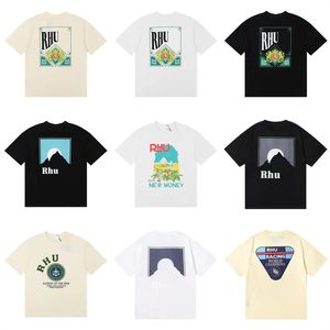 T-shirts de créateurs pour hommes T-shirt blanc Vêtements d'été Mode décontractée Lettre lâche T-shirt court RHud 33 couleurs