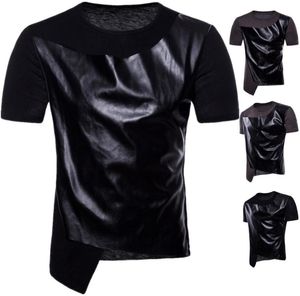 Heren Designer T Shitrs Spell Leather Cool Oneck Korte Mouw Hip Hop Stijl Zomer Nieuwe Mode Shirts Men6297720