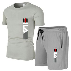 Heren Designer Tracksuit Summer Mens shirts shirts shorts set heren sportset mode cotton korte mouw t-shirt set