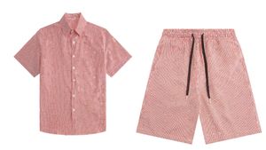 Survêtement de créateur pour hommes, vêtements de sport d'été, chemises décontractées à fleurs hawaïennes, coupe cintrée, t-shirt à manches courtes, Shorts de plage pour hommes