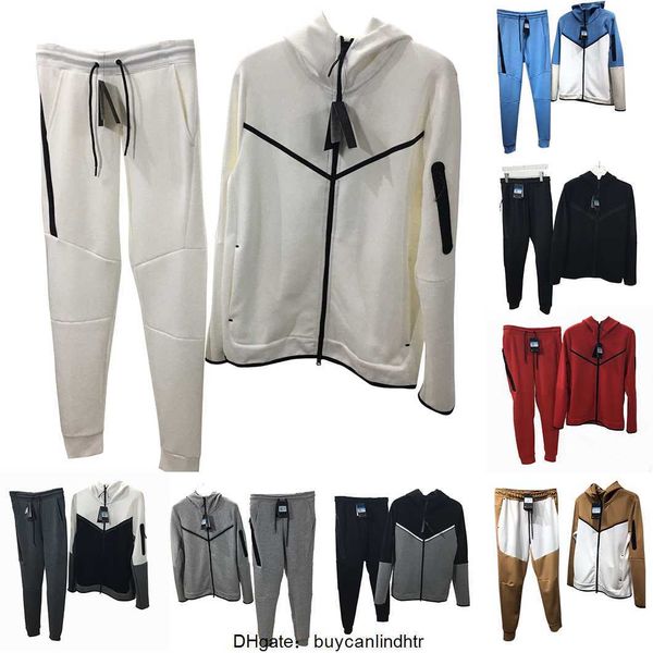 Diseñador para hombre Chándales Tech Fleece Sudaderas con capucha Impresiones Casual Street Ocio Moda Streetwear Sudaderas Sudaderas Mangas largas Abrigo y pantalones Conjunto NK Algodón