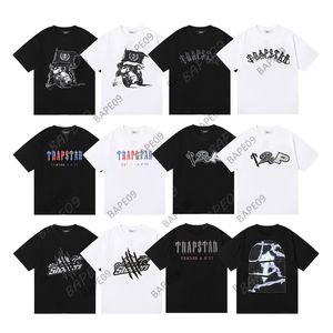 Mens Designer Trapstar T-shirt Mannen Vrouwen Letter Print Tees Korte Mouw Zwart Wit T-shirts Hip Hop Streetwear Kleding