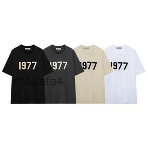 Heren ontwerper tshirt Ess 1977 shirt vrouwen liefhebbers t tops casual kleding zomerseizoen brief grafische man sweatshirt unisex hoge kwaliteit comfort KIXV