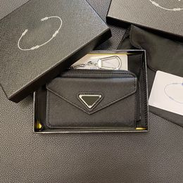 Portefeuille de marque pour hommes porte-cartes de marque femmes porte-clés portefeuilles pour hommes simple en cuir véritable petit porte-monnaie boîte originale zippy rouge