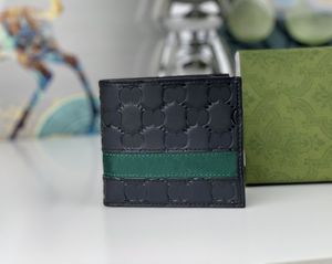 Portefeuille de designer pour hommes Luxurys Sacs à main Ophidia en relief double lettres porte-carte courte de haute qualité homme mode vert-rouge petite pochette avec boîte d'origine